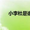 小李杜是誰大李杜是誰（小李杜是誰）