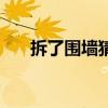 拆了圍墻猜一個(gè)字（拆了圍墻打一字）
