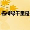 楊柳綠千里是哪首詩幾年級的（楊柳綠千里）