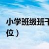 小學(xué)班級班干部有哪些職位（班干部有哪些職位）