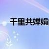 千里共嬋娟的嬋娟指的是（千里共嬋娟）