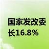 國家發(fā)改委：前8個月設備工器具購置投資增長16.8%