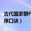 古代國(guó)家朝代排序和統(tǒng)治者（古代國(guó)家朝代排序口訣）