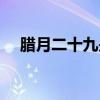 臘月二十九是陽歷多少號（臘月二十九）
