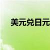 美元兌日元USD/JPY日內(nèi)漲幅達1.00%