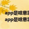 app是啥意思代表什么物流app容易操作嗎（app是啥意思）
