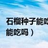石榴種子能吃嗎的營(yíng)養(yǎng)價(jià)值與功效（石榴種子能吃嗎）