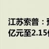 江蘇索普：預(yù)計2024年前三季度凈利潤1.85億元至2.15億元