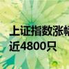 上證指數(shù)漲幅擴(kuò)大至2% 滬深京三市上漲個(gè)股近4800只
